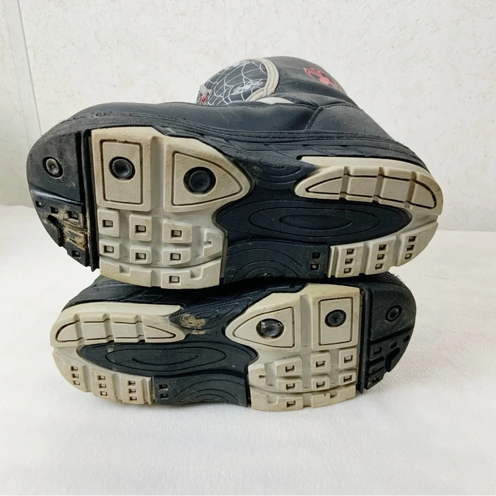 Marvel The Amazing Spider-Man Boys Size 3 Winter Snow Boots Rare 2000s Superhero